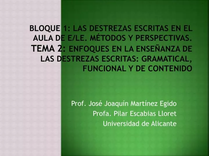 prof jos joaqu n mart nez egido profa pilar escabias lloret universidad de alicante