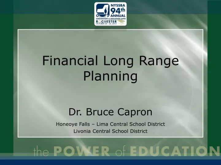 financial long range planning