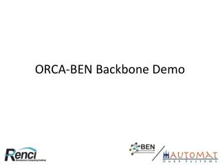 ORCA-BEN Backbone Demo