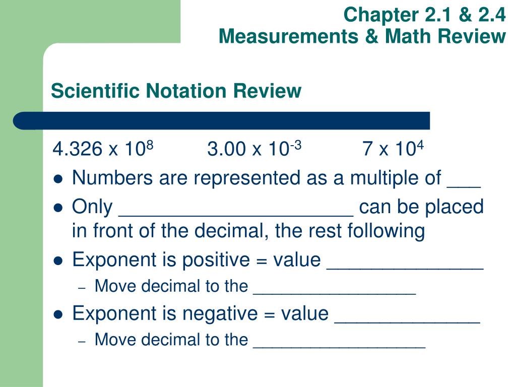 PPT - Scientific Notation Review PowerPoint Presentation, free download ...