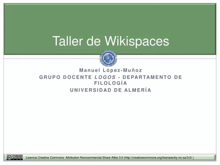 taller de wikispaces