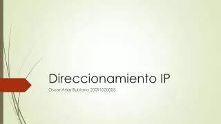 direccionamiento ip