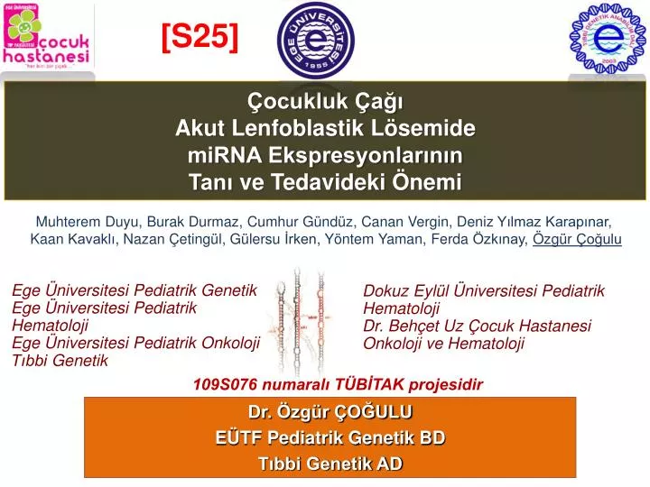 ocukluk a akut lenfoblastik l semide mirna ekspresyonlar n n tan ve tedavideki nemi