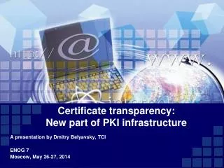 Certificate transparency: New part of PKI infrastructure