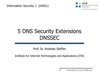 Information Security 1 ( InfSi1 )