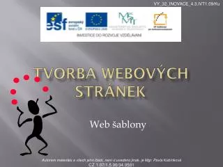 tvorba webov ch str nek