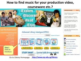 How to find music for your production video, courseware etc.?