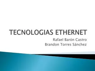 tecnologias ethernet