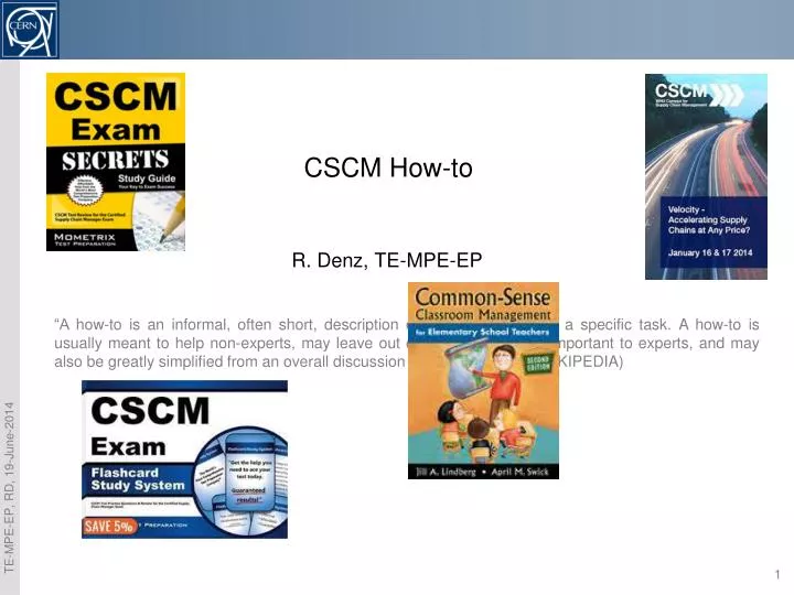 cscm how to