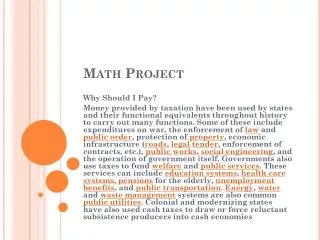 Math Project