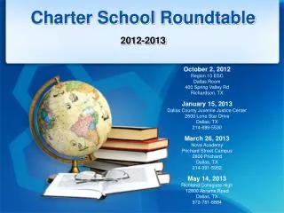 Charter School Roundtable