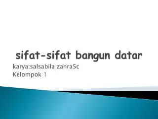 sifat sifat bangun datar