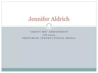 Jennifer Aldrich