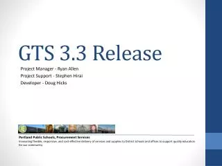 GTS 3.3 Release