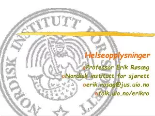 helseopplysninger