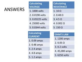 answers