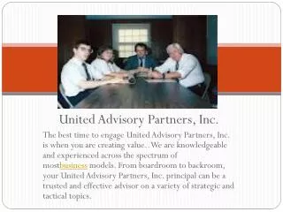 United Advisory Partners, Inc .
