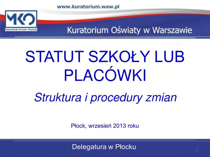 statut szko y lub plac wki