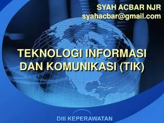 teknologi informasi dan komunikasi tik