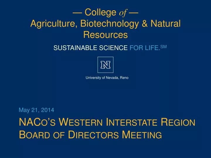 naco s western interstate region board of directors meeting