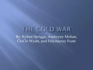 The Cold War