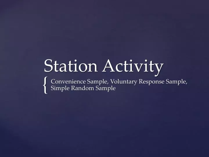 station activity