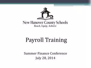 Summer Finance Conference July 28, 2014