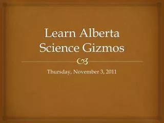 Learn Alberta Science Gizmos