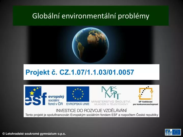 glob ln environment ln probl my