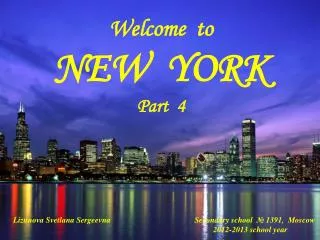Welcome to NEW YORK Part 4