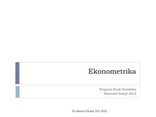 ekonometrika