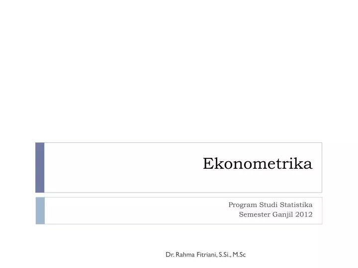 ekonometrika