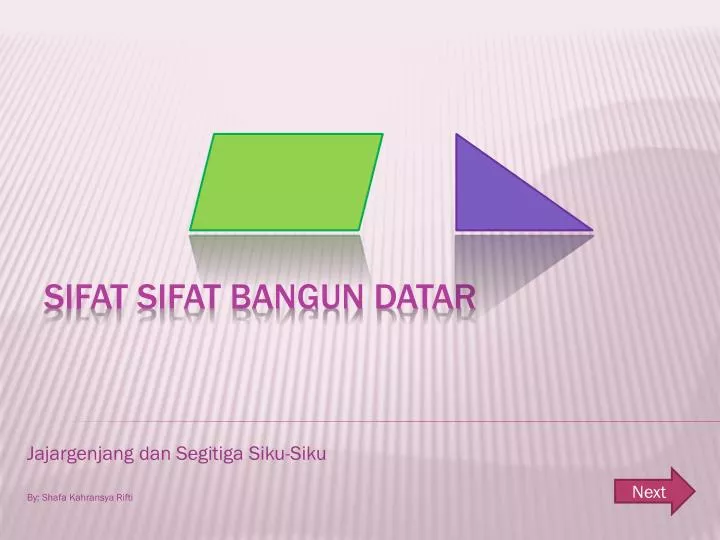 jajargenjang dan segitiga siku siku by shafa kahransya rifti