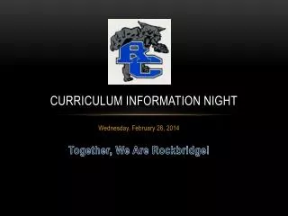 Curriculum information night