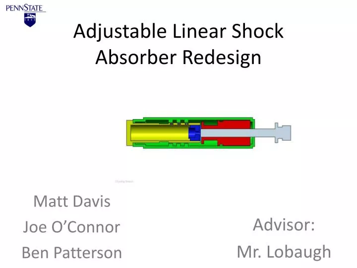 adjustable linear shock absorber redesign