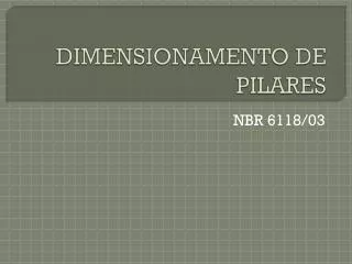 dimensionamento de pilares