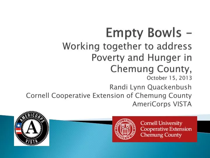 empty bowls working together to address poverty and hunger in chemung county october 15 2013