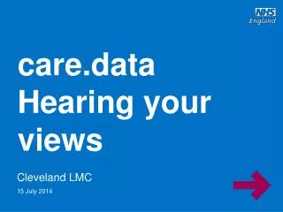 care.data Hearing your views