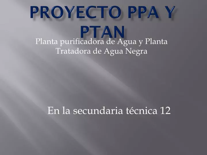 proyecto ppa y ptan