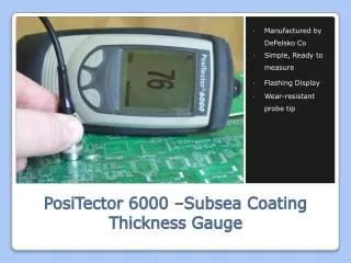 PosiTector 6000 –Subsea Coating Thickness Gauge
