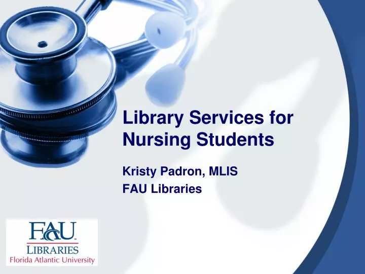 library services for nursing students