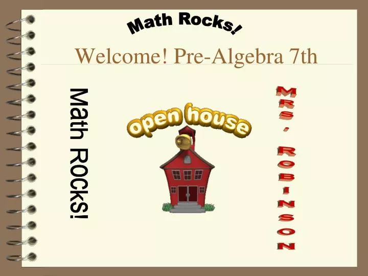 welcome pre algebra 7th