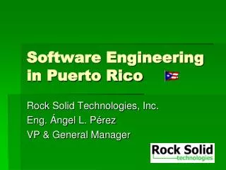 Software Engineering in Puerto Rico