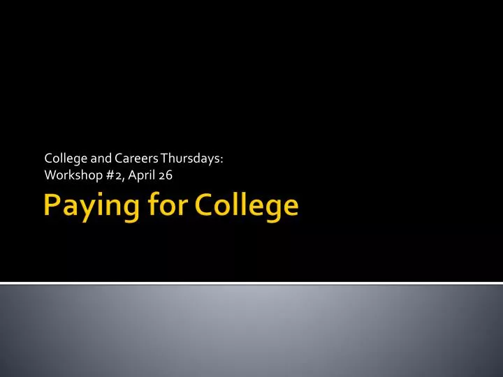 college and careers thursdays workshop 2 april 26