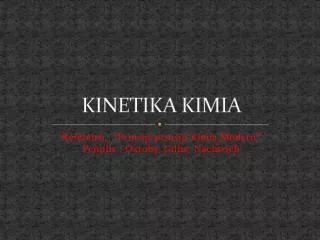 kinetika kimia