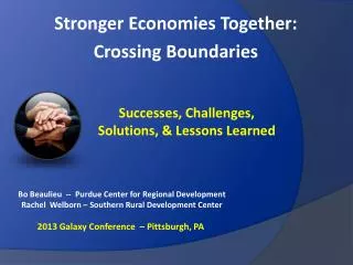 Stronger Economies Together: Crossing Boundaries