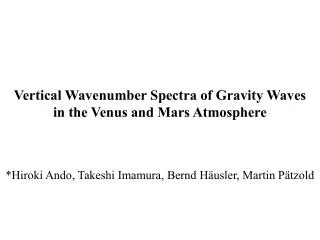 Vertical Wavenumber Spectra of Gravity Waves in the Venus and Mars Atmosphere