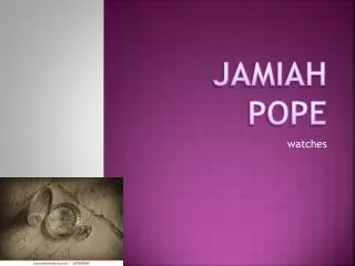 Jamiah pope