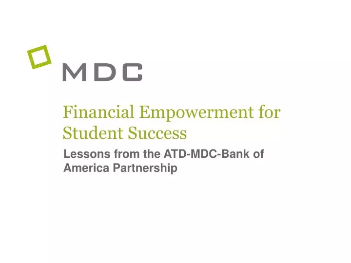 financial empowerment for student success