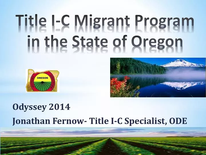 title i c migrant program in the state of oregon